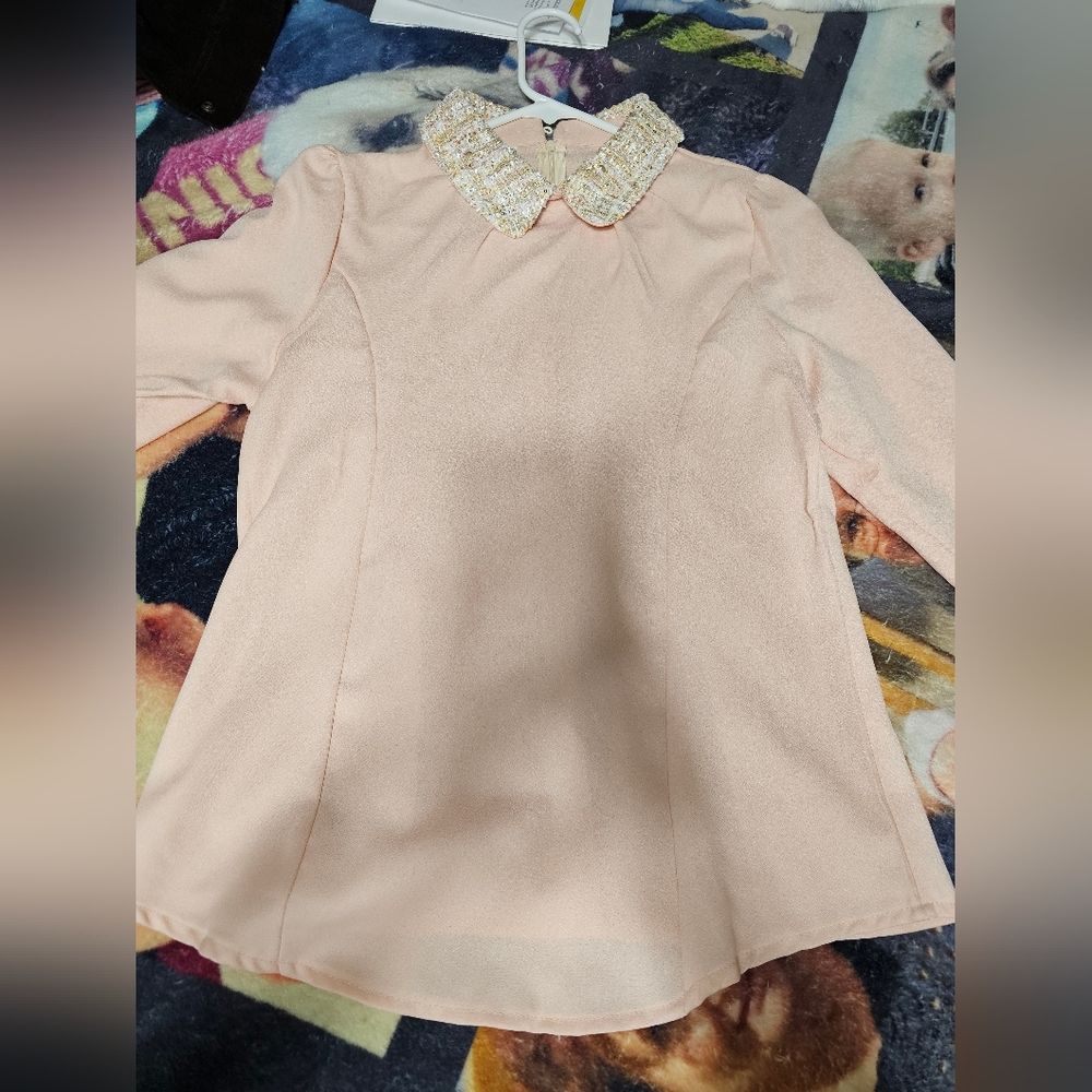 Tweed Collared Blouse